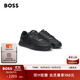 BOSS博斯男士2025年秋季新款紋理鞋面低幫運動(dòng)鞋TTNM 005-黑色 43
