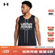 安德瑪（UNDERARMOUR）春夏Baseline男子雙面籃球運動(dòng)背心1387088 黑色001 L