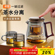 高茗（gaoming）玻璃飄逸杯一鍵茶水分離過濾泡茶壺懶人泡茶神器茶杯泡茶茶具套裝 【一秒出水】一壺2杯