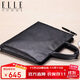 ELLE HOMME男士公文包 時(shí)尚真皮手提包 休閑商務(wù)電腦包牛皮男包262510黑色