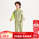 迷你巴拉【學(xué)院風(fēng)】男童長(cháng)袖套裝秋新款寶寶時(shí)尚兒童套裝 土灰綠40942 110