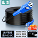 山澤 皮線光纖跳線 SC-SC電信級(jí)單模單芯光纜光纖尾纖 低煙無(wú)鹵 1芯3鋼絲室外光纖線 200米TFH13-200H