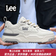 Lee男鞋新款潮流休閑鞋男士增高運(yùn)動(dòng)板鞋舒適鞋子潮鞋韓版增高面包鞋 白色 42 【偏大/請(qǐng)拍小一碼】