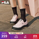 斐樂(lè )（FILA）官方女鞋JELLYFISH摩登帆布鞋2025夏季新款水母鞋休閑鞋 淡丁香粉-PL 36.5