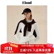 ELAND衣戀長袖T恤女半高領(lǐng)彈力修身舒適打底衫2025秋季新款 象牙白/白色(39)Ivory M 165