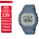 卡西歐（CASIO）卡西歐手表小方塊防水數顯電子表狂飆安欣同款男女學(xué)生運動(dòng)手表 W-218HC-2A