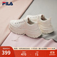 斐樂(lè )（FILA）女鞋帆布鞋LAVA胖胖底厚高底增鞋板鞋帆布鞋休閑鞋 奶白-GD 35.5