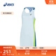 亞瑟士ASICS網(wǎng)球連衣裙女子運動(dòng)休閑舒適時(shí)尚百搭透氣 2042A260-410 淺藍色/深藍色 L