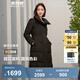 波司登（BOSIDENG）【反季】冬季羽絨服鵝絨女長(cháng)款加厚新國標90絨商場(chǎng)同款修身外套 玄夜黑8A80 S 160/84A