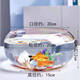 橙央玻璃魚(yú)缸特大號圓形透明生態(tài)創(chuàng  )意魚(yú)缸客廳桌面加厚玻璃鼓缸金魚(yú)缸 中號鼓缸25厘米+彩石+水草