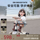 貝易滑板車(chē)升級版1到3歲6歲寶寶兒童車(chē)嬰兒滑行學(xué)步車(chē)溜娃神器 六合一-貝易卡其【升級款】