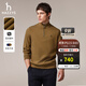 哈吉斯（HAZZYS）男裝 秋款休閑上衣簡(jiǎn)約立領(lǐng)長(cháng)袖衛衣男ABTZE0BDF33 芥末黃色MT L (175/96A 48)