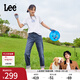 Lee【張凌赫代言】411舒適高腰小直腳中深藍色水洗女牛仔褲A5662 中深藍(25褲長(cháng)) 26 (105-110斤可選)