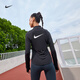 耐克女子速干跑步上衣春季印花反光NIKE TEMPO DRI-FIT HV2843 010黑/白 XL