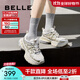 百麗（Belle）張凌赫同款星河軌跡老爹鞋女網(wǎng)面透氣休閑厚底運動(dòng)鞋B2199CM4預售 【周雨彤同款】金色 （第一批） 37