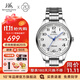 上海手表男女自動(dòng)機械品牌名表禮物【官方正品】情侶夜光防水表S8629 【口碑爆款】夜光雙歷銀盤(pán)男表