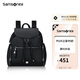 新秀麗（Samsonite）女士雙肩包翻蓋包包女包書包背包KP2黑色送女友禮物