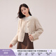 香影【貓貓絨】毛絨外套女秋冬季小個(gè)子皮毛一體羊羔毛風(fēng)仿生皮草 燕麥色 S