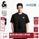杰克·瓊斯（JACK&JONES）男裝25年重磅涼感短袖T恤男士夏季高端卡通熊貓印花潮流寬松半袖 E43純黑色 常規 L