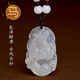 施華索尼亞天然白瑪瑙男女十二生肖守護神吊墜屬馬本命年項鏈玉掛件護身符 生肖馬（配掛繩） 35*22*7mm
