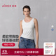 愛(ài)慕（Aimer）舒悅25新品打底寬肩帶女士帶杯帶胸墊背心上衣AM72B511 牙白色100 L 170