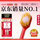 惠百施（EBISU）48孔寬頭軟毛牙刷成人護齦全效Pro1支裝清新口氣顏色隨機