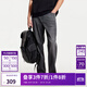 杰克·瓊斯（JACK&JONES）25年男裝秋季903直筒牛仔褲男黑灰色彈力休閑寬松潮流褲子品牌 A16灰牛仔-非涼感 寬松直筒，卡碼拍小 32 175 W32/L32