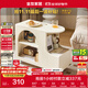 全友家居 簡(jiǎn)約奶油風(fēng)家具邊幾茶桌客廳移動(dòng)收納儲物柜子臥室床頭柜