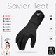 SAVIOR HEAT【3C認證】心之禮電加熱手套滑雪防寒防凍內膽單板保暖保溫手套 黑色 L