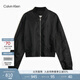 Calvin KleinJeans25春夏女士潮流休閑ck光澤感棒球領(lǐng)飛行員夾克外套47B528G