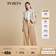 PORTS寶姿商場同款春夏新款女裝“Crop Top格紋短西裝”LD8J086PFD122 亞麻淺金混色 L (8)