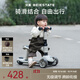 貝易滑板車(chē)升級版1到3歲6歲寶寶兒童車(chē)嬰兒滑行學(xué)步車(chē)溜娃神器 二合一-云母灰【升級款】