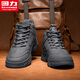 回力官方男鞋2026春季百搭工裝鞋男高幫馬丁靴男時(shí)尚鞋子男 深灰色 42