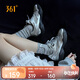 361°運動(dòng)鞋子女秋季天鵝鞋網(wǎng)面透氣復古薄底休閑鞋682526763-3