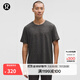 lululemon丨Soft Jersey 男士短袖針織衫芯吸 LM3ES3S 雜色黑/雜色石墨灰 M