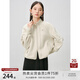 自巧小個(gè)子韓系立領(lǐng)休閑開(kāi)衫衛衣外套女2024早秋新款百搭夾克上衣 燕麥色 S (3碼)