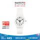 斯沃琪（Swatch）瑞士手表  原創(chuàng) 純白之光 開學季禮物男女簡約石英表 白色
