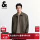 杰克·瓊斯（JACK&JONES） 男裝秋季夾克時(shí)尚日常尖領(lǐng)領(lǐng)口拉鏈門(mén)襟雙側插袋上衣225321052