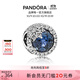 潘多拉（PANDORA）藍色閃亮的雪花串飾紐扣型冰雪高級精巧diy串珠生日禮物送女友 藍色閃亮的雪花 Onesize