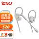 CVJ 刃影 游戲耳機入耳式有線耳塞專業(yè)電競FPS吃雞電腦直播震動單元帶麥耳麥 銀色