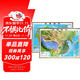 北斗立體凹凸浮雕中國世界地形圖2張1.2*0.9米3D立體地圖掛圖三維地貌地理圖學生辦公室掛圖裝飾  