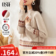 歐莎（OSA）慵懶風(fēng)外穿半高領(lǐng)加厚新年套頭麻花毛衣女冬季2025年新款 淺卡其色A 2XL