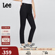 Lee25秋冬新品舒適經(jīng)典五袋款高腰黑色女牛仔褲 黑色  27 