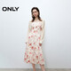 ONLY 2025夏季針織罩衫碎花吊帶套裝連衣裙女|125307045