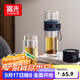 富光雙層玻璃杯 泡茶杯茶水分離杯子 高硼硅玻璃水杯商務(wù)男女士290ML