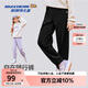 Skechers斯凱奇自營(yíng)兒童寬松舒適針織長(cháng)褲男女童基礎百搭休閑褲子L425K117