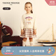 Teenie Weenie小熊童裝24秋季女寶寶花邊衛(wèi)衣式假兩件連衣裙 象牙白 90 cm