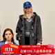 ELAND【經(jīng)典長期主義】100%綿羊毛衣戀毛呢外套女休閑大衣2025秋季新款 EEJWF4TE01灰色(15)Grey XS /155