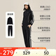 安踏易打理套裝丨立領(lǐng)針織外套長(zhǎng)褲女款秋季運(yùn)動(dòng)上衣直筒褲兩件套