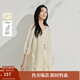 茵曼（INMAN）法式萊賽爾刺繡襯衣2025夏季女裝新款圓領(lǐng)燈籠袖露肩上衣 奶油黃 M